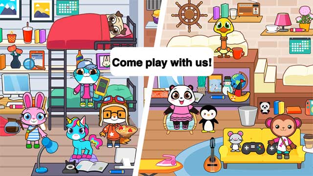 Tham gia vào các hoạt động thú vị cùng Bubbled Bunny và Chibi ngay thôi nào