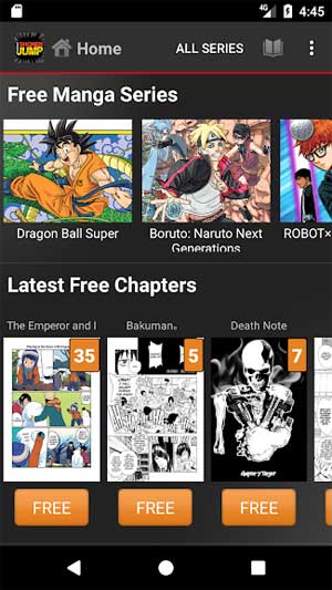 Với Shonen Jump, bạn có thể đọc những chương truyện mới nhất ra cùng ngày ở Nhật Bản