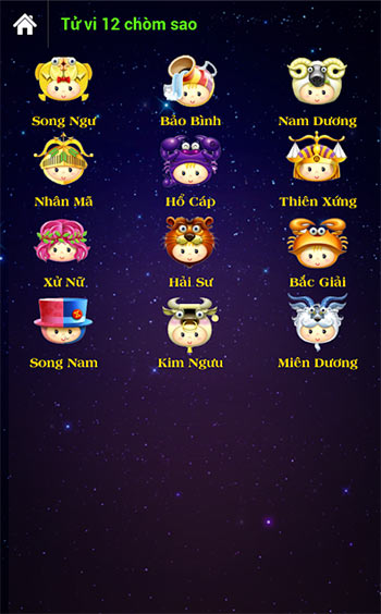 Tử vi 12 chòm sao