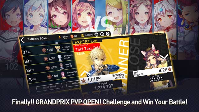 Cạnh tranh với người chơi khác trong chế độ Grand Prix