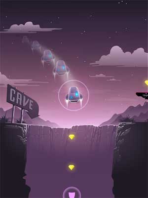 Cave FRVR là game hành động có đồ họa đẹp và kỳ ảo