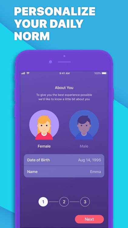 Thêm thông tin cá  nhân của bạn vào ứng dụng