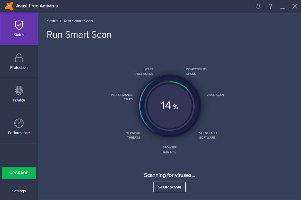 Cập nhật Avast Free Antivirus 19.1.2360