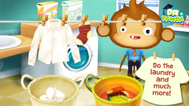 Giúp những người bạn động vật làm công việc trong gia đình