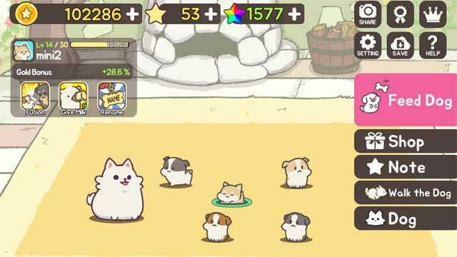 Game FeeDog cho Android có đồ họa vô cùng ngộ nghĩnh và dễ thương