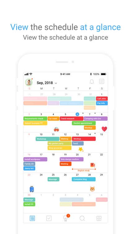 TimeBlocks cho phép bạn xem lịch trình dễ dàng