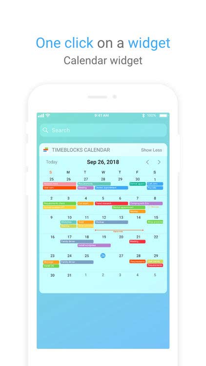 Truy cập vào lịch dễ dàng với widget