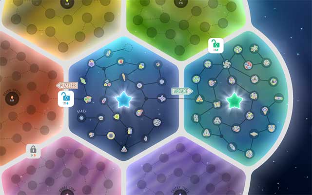 Game có 3 chế độ chơi: Puzzle, Arcade và Infinity