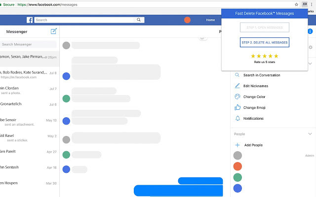 Xóa tin nhắn Facebook với 2 bước đơn giản
