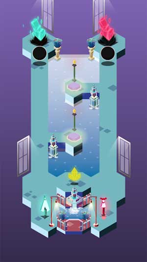 Giúp hai nhân vật lấy lại ký ức bằng cách chạm vào viên pha lê có màu tương ứng với họ