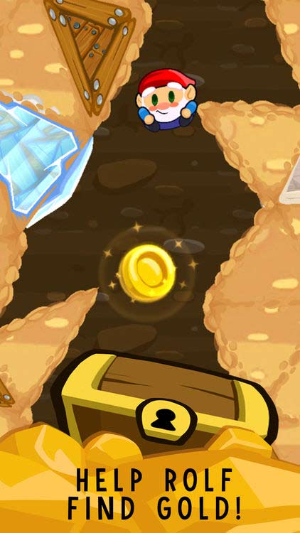 Giúp Rolf tìm vàng để khôi phục lại khu vườn trong Adventure Gnome