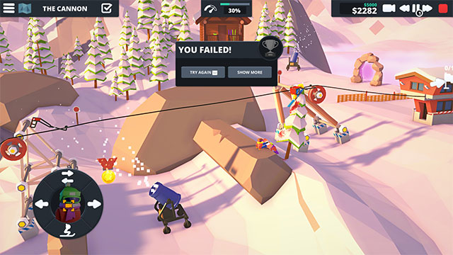 Gameplay dựa trên cơ chế vật lý thực