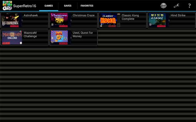 SuperRetro16 có thể lưu game để có thể chơi bất kỳ lúc nào