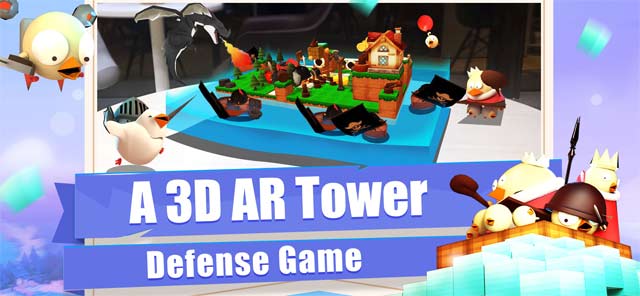 Game thủ tháp với tính năng AR 3D độc đáo - 3DTD: Chicka Invasion