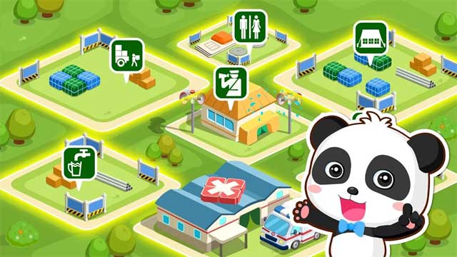 Cùng gấu trúc nhỏ đưa mọi người đến khu vực trú ẩn