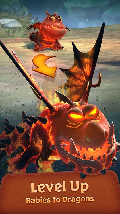 Nâng cấp rồng con thành rồng chiến hùng mạnh trong Dragons: Titan Uprising