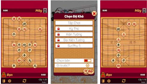 Giao diện chơi game Cờ Tướng Khó Nhất cho Android