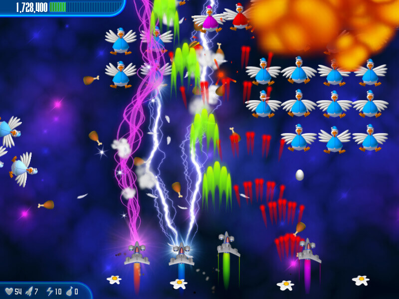 Tham gia cuộc chiến sống còn trong Chicken Invaders 3: Revenge of the Yolk