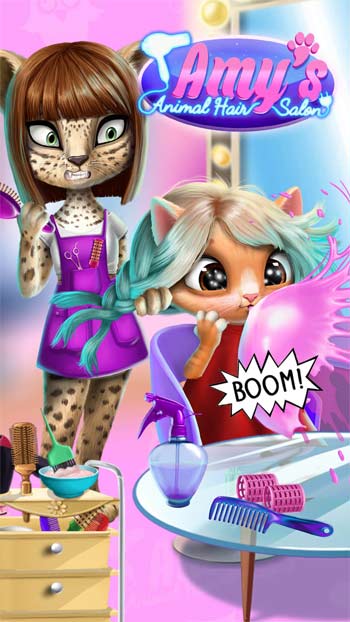 Game mô phỏng quản lý tiệm làm tóc đến từ TutoTOONS - Amy's Animal Hair Salon