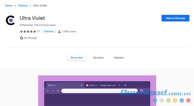 Cài đặt theme Chrome cực dễ với 1 nút bấm