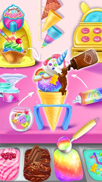 Game quản lý xe tải bán kem hấp dân cho bé - Swirly Icy Pops