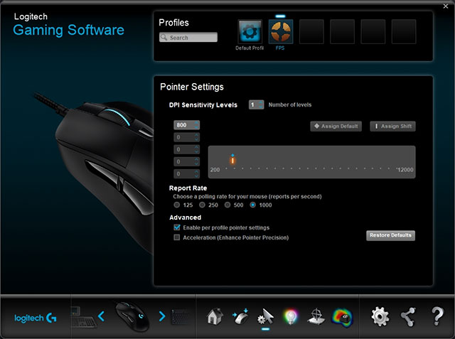 Thiết lập chuột, bàn phím, tai nghe, loa... với Logitech Gaming Software