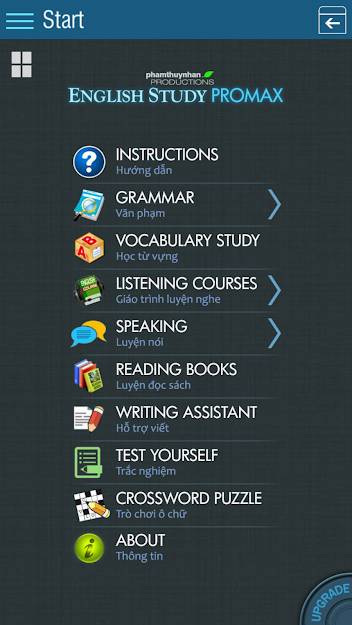 Kết cấu ứng dụng học tiếng Anh online