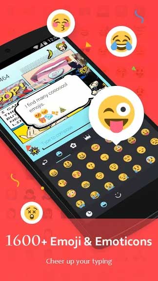 GO Keyboard cho Android hỗ trợ nhiều emoji thú vị