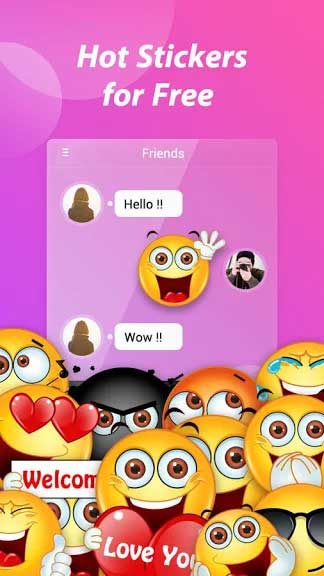 GO Keyboard Pro cho Android có nhiều sticker miễn phí