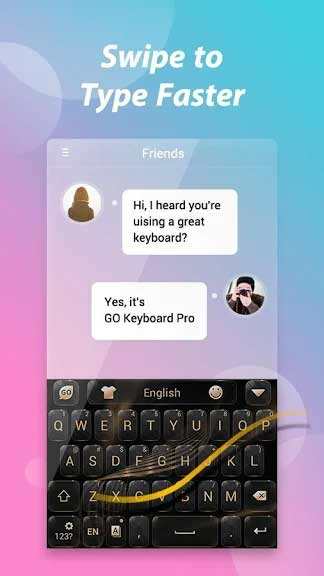 gõ GO Keyboard Pro cho Android nhanh hơn