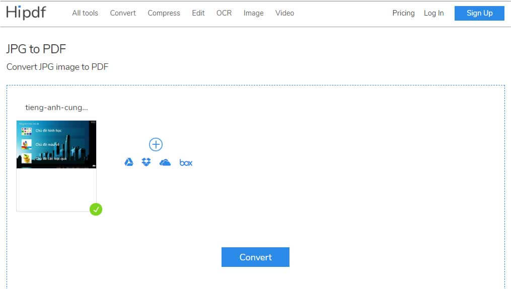 JPG to PDF rất dễ sử dụng