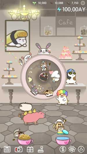 Chạm vào các vòng quay phát điện để cải thiện nơi ở của các loài vật dễ thương