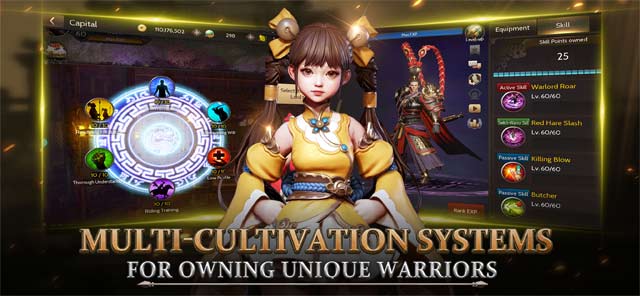 Nhiều hệ thống "cày" khác nhau để bạn tạo nên chiến binh độc đáo của mình
