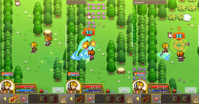 Quest Town Saga sở hữu nền đồ họa pixel dễ thương và vô cùng sống động
