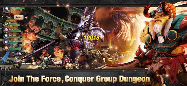 Gia nhập lực lượng và đột kích dungeon với đồng đội