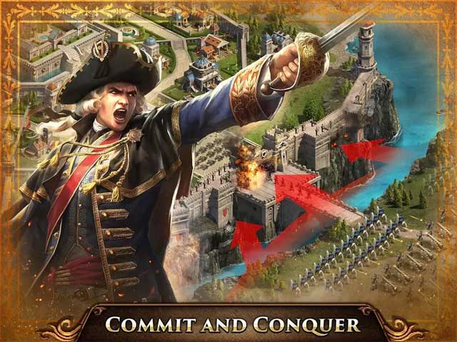 Cai trị vương quốc và chinh phục nhiều vùng đất khác trong Guns of Glory