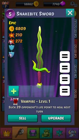 Mở khóa vũ khí quyền năng hiếm