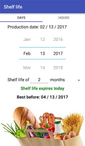 Shelf Life cho Android là ứng dụng nhận biết hạn sử dụng thực phẩm