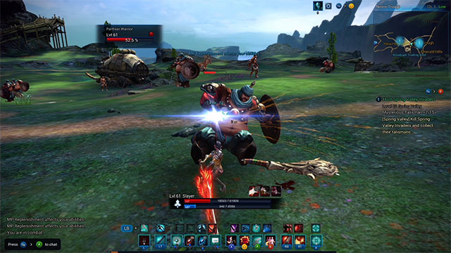 Gameplay đánh quái nhanh và sôi động