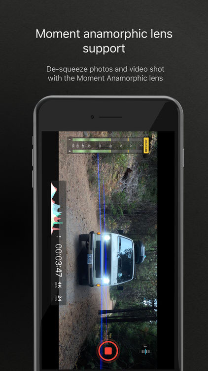 Hỗ trợ ống kính Moment Anamorphic