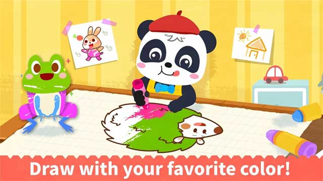 Tự do tô màu các loài vật theo sở thích của bé