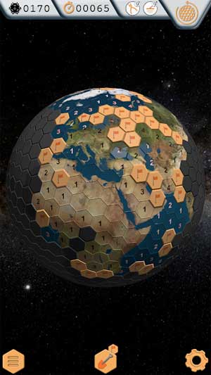 Globesweeper cho Android là game dò mìn cổ điển có gameplay mới lạ