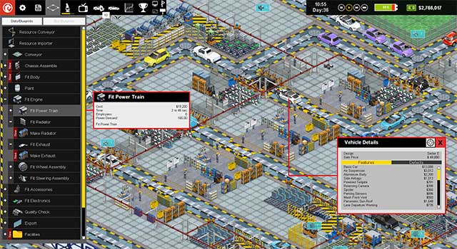 Game mô phỏng quy trình sản xuất xe hơi - Production Line