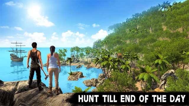 Tìm cách sống sót lâu nhất có thể trong game Woodcraft - Survival Island cho Android