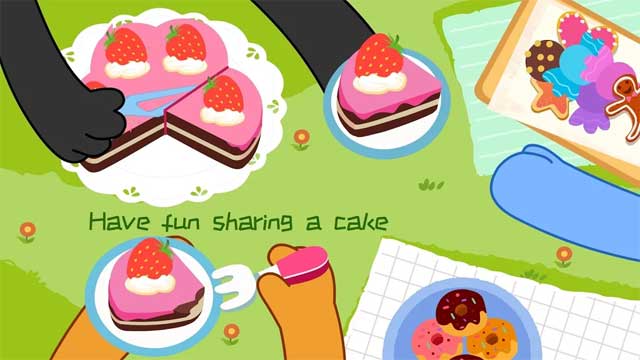 Nhân đôi niềm vui bằng cách chia sẻ một chiếc bánh với bạn bè