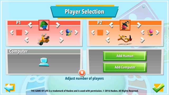 The Game of Life for Android có thể chơi trên nhiều thiết bị