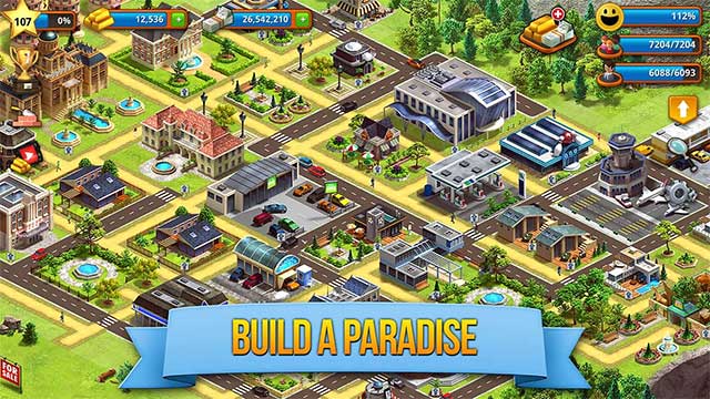 Game xây thành phố miễn phí - Tropical Paradise