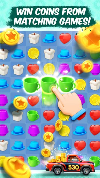 Kiếm tiền mua đồ nội thất từ những level match-3 thách thức