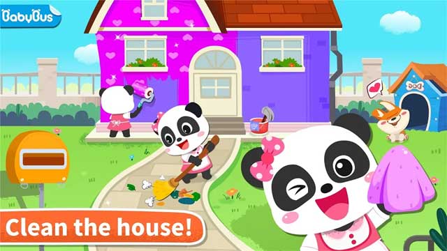 Các bé hãy giúp gấu trúc nhỏ Miumiu dọn dẹp nhà cửa nhé