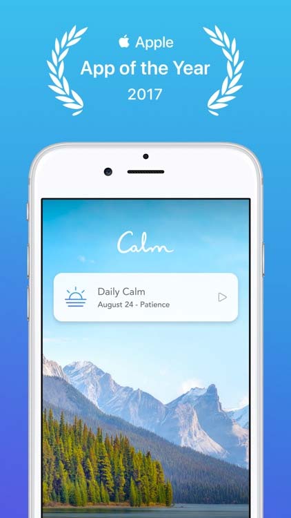 Calm là ứng dụng thiền định được đánh giá rất cao trên App Store